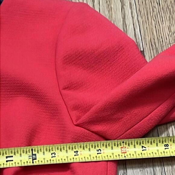 J.CREW‎ BELL SLEEVE PAPAYA CREPE DRESS SIZE 4 - Picture 9 of 11